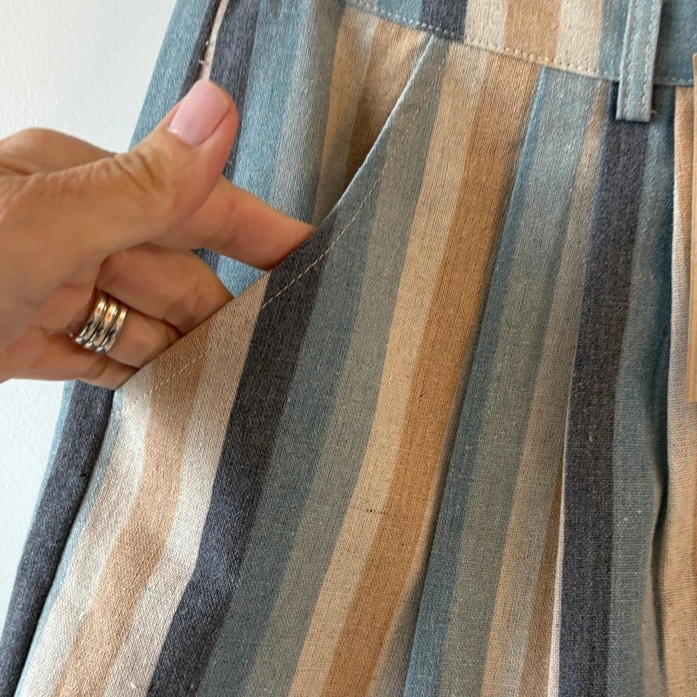 Knot Sisters Multicolor Striped Shorts - Picture 4 of 5